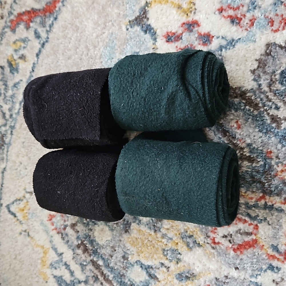 Good condition fleece polo wraps